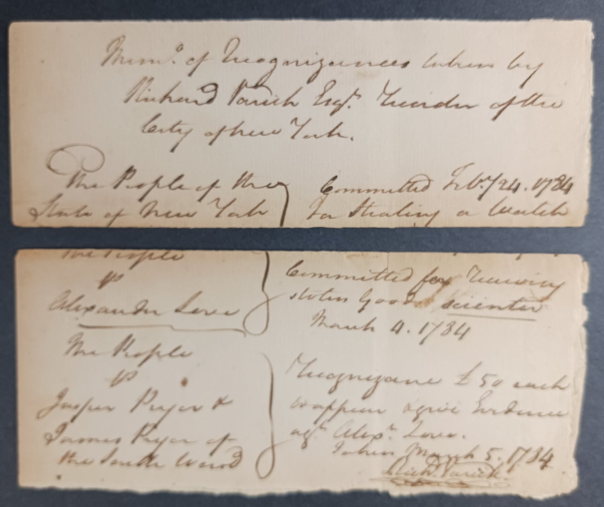 1784 Richard Varick Autograph DS