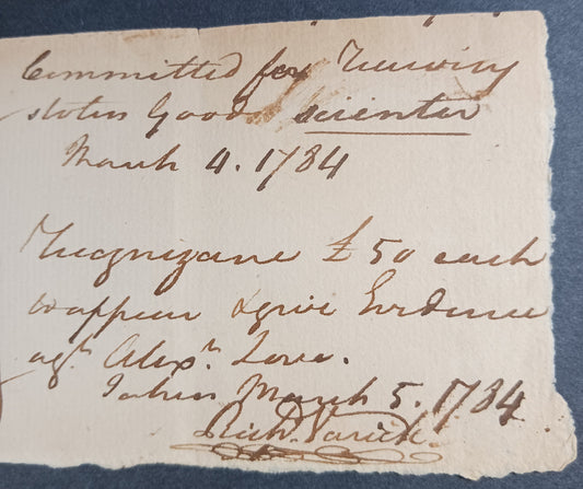 1784 Richard Varick Autograph DS