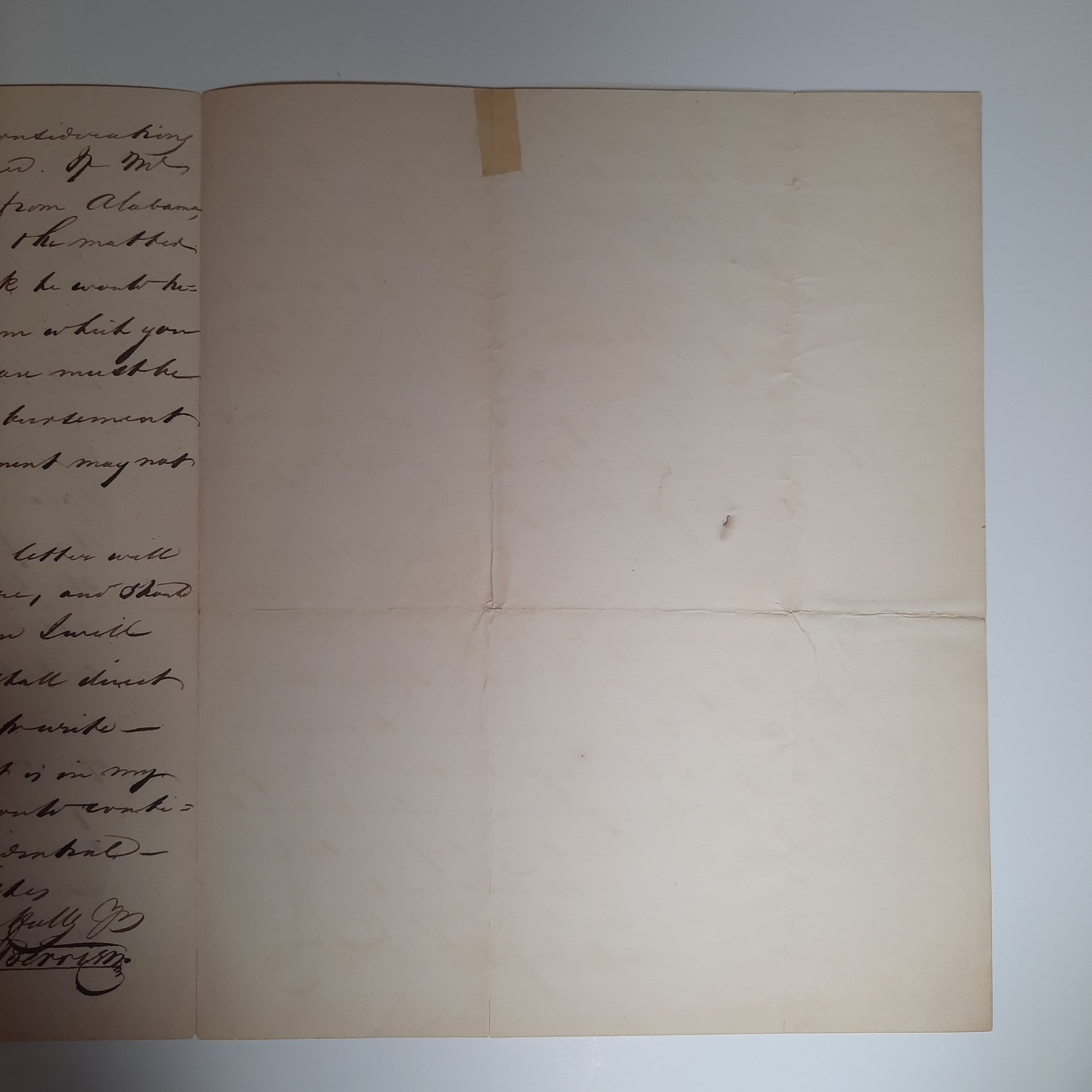 1830 Attorney General John MacPherson Berrien ALS to General John Coffee (Andrew Jackson)