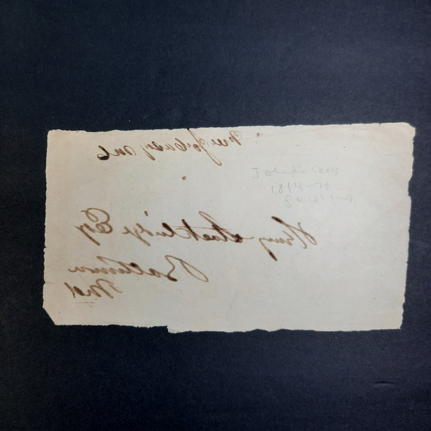 1849-51 Joseph Casey MC Free Frank Congressional Signed Cover