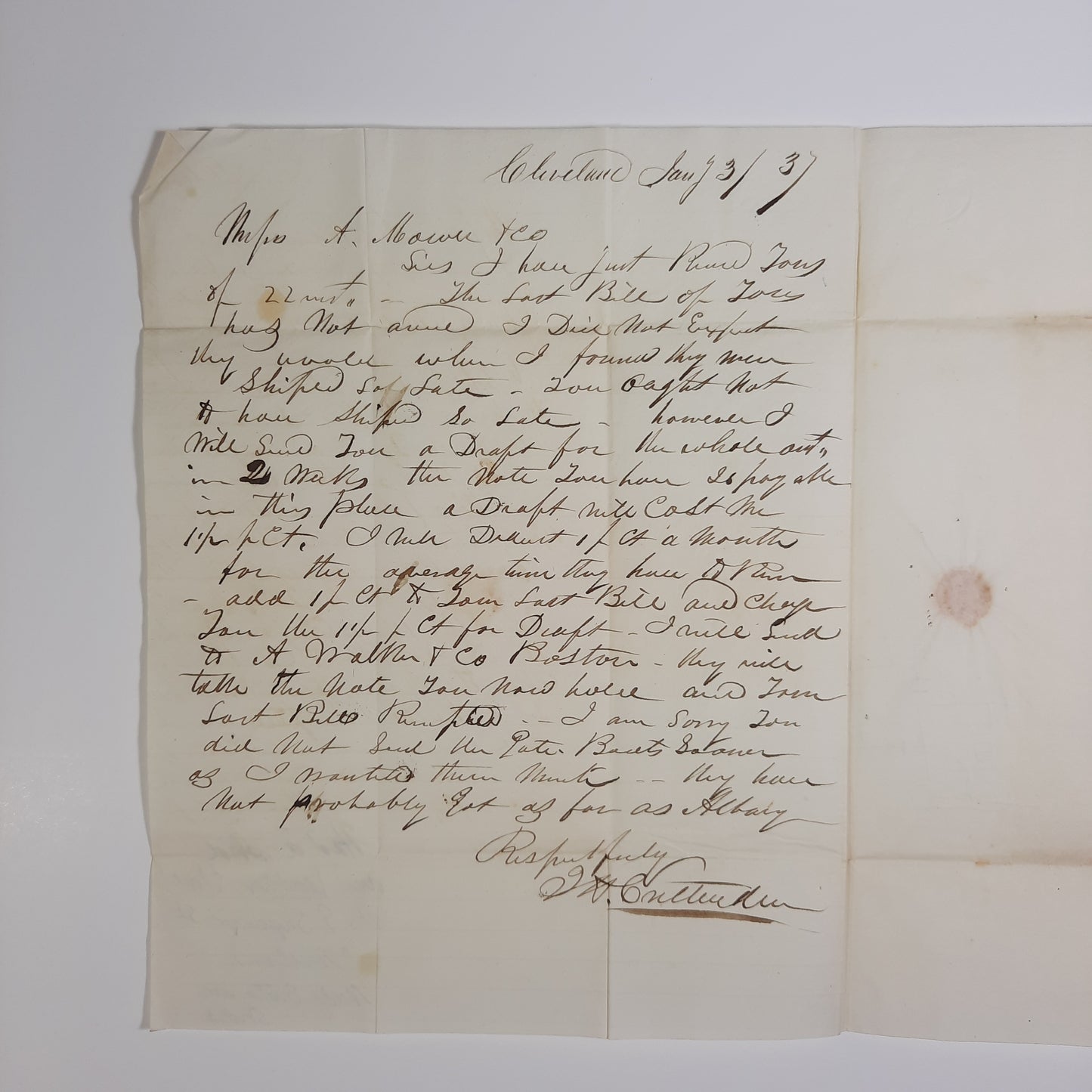 1830 Amos Mower, Cordwainer, Lynn, MA, Women’s Shoes Manufacturer