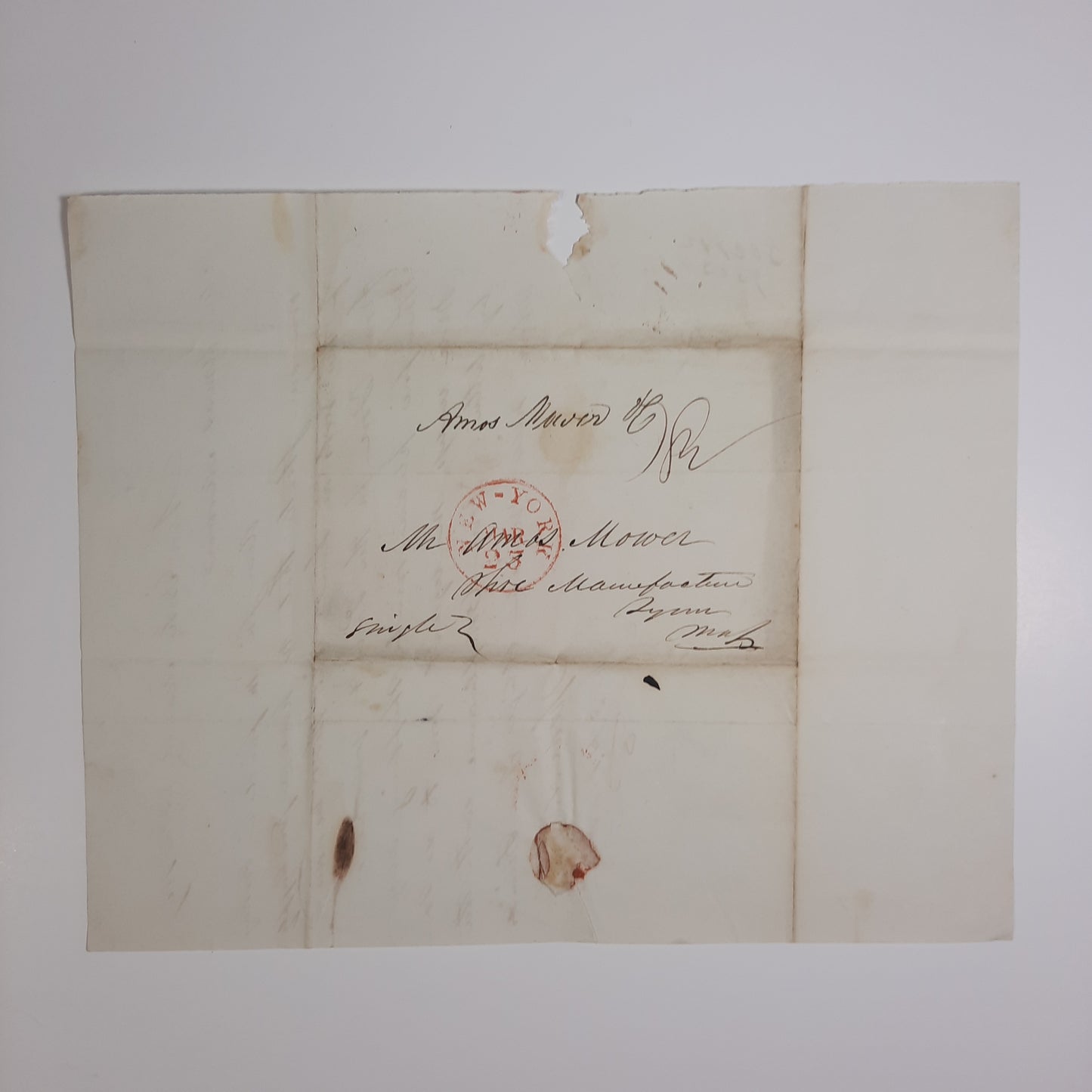 1830 Amos Mower, Cordwainer, Lynn, MA, Women’s Shoes Manufacturer