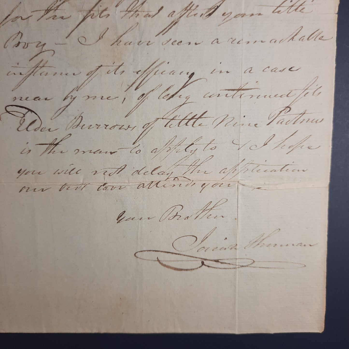 1809 Josiah Sherman signed letter to brother Roger Minott Sherman, ALS