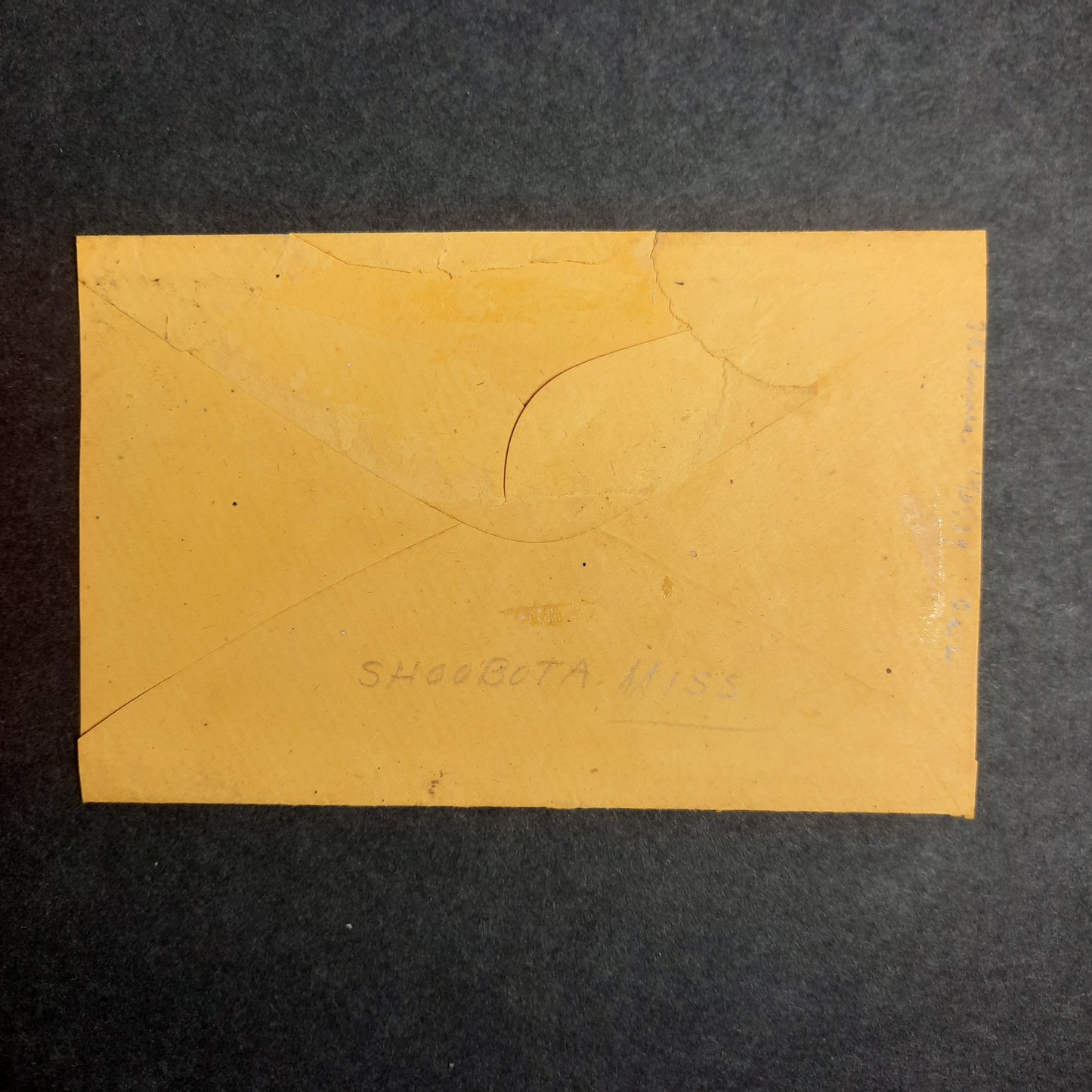 1861-5 Confederate States Shoobota (Shubuta) Mississippi Oval PAID 5