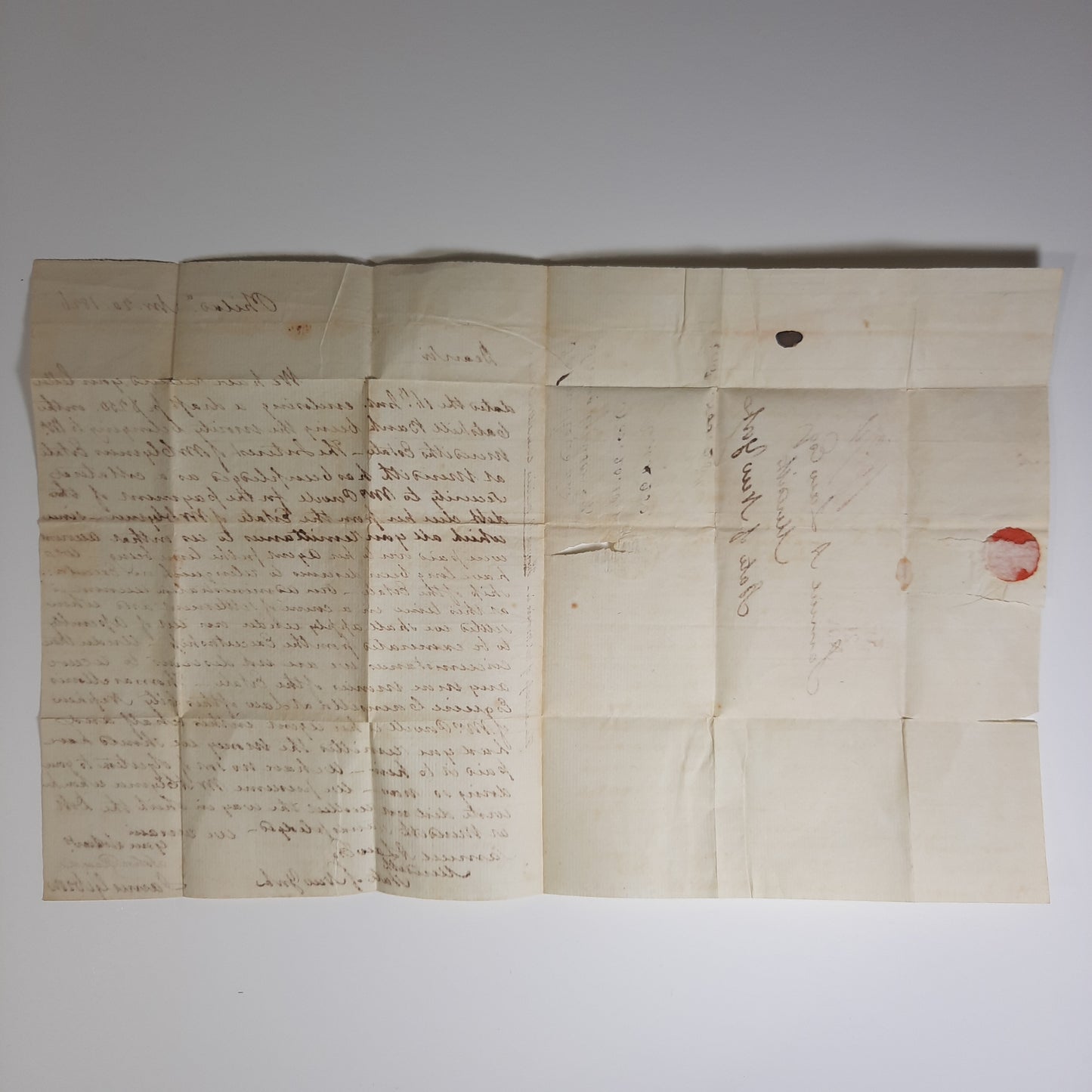 1826 John Read, James Gibson ALS, signed letter regarding Declaration of Independence Signer George Clymer Estate