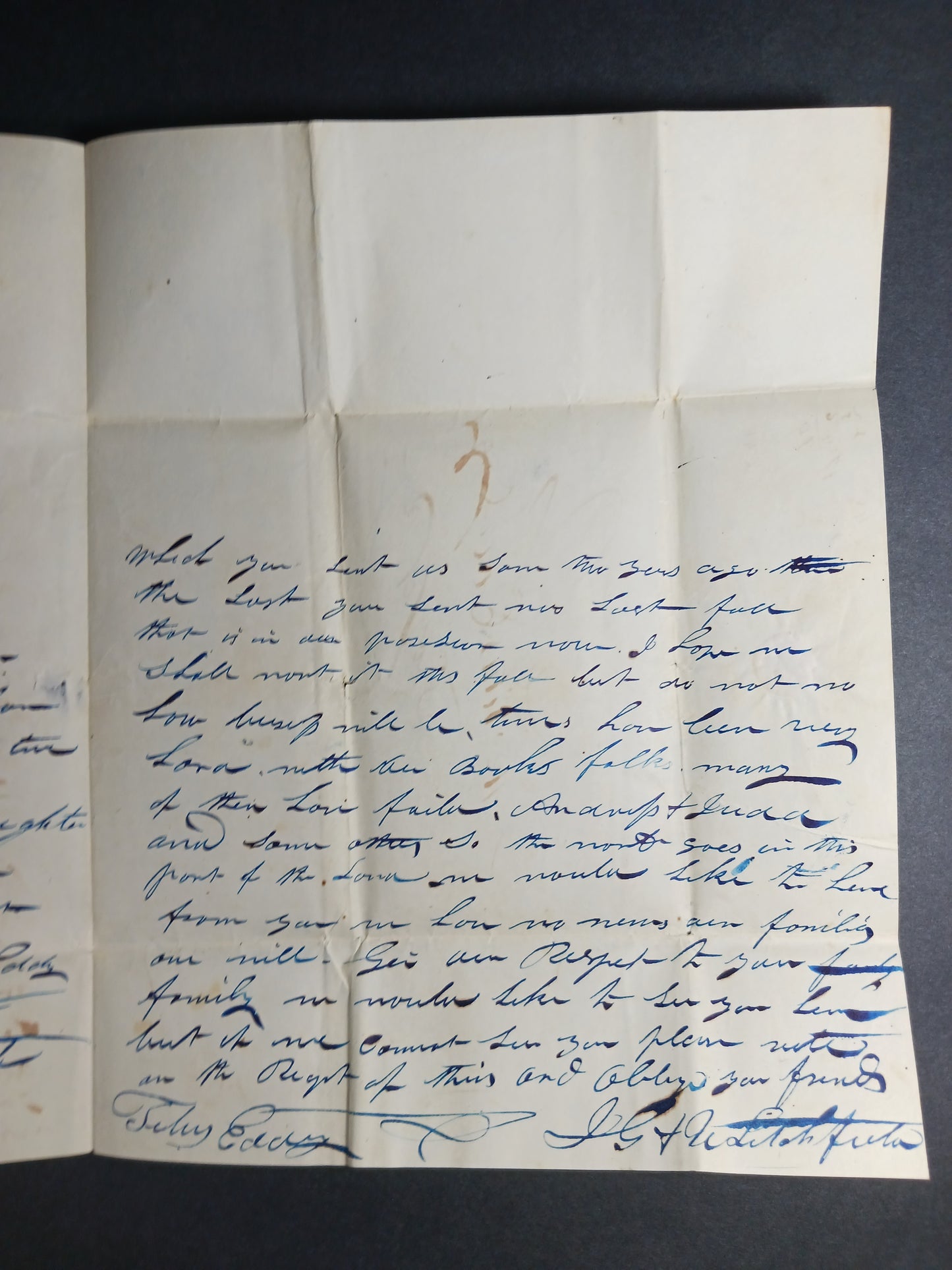 1840 Autograph letter US Currency Printer's Ink Mfr Titus Eddy from Litchfield, Hartford, CT on William Henry Harrison engraved letterhead