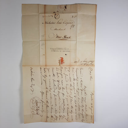 1785 Thomas Russell, Boston signed letter to Nicholas Low, ALS, Banking