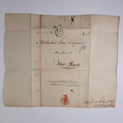 1785 Thomas Russell, Boston signed letter to Nicholas Low, ALS, Banking