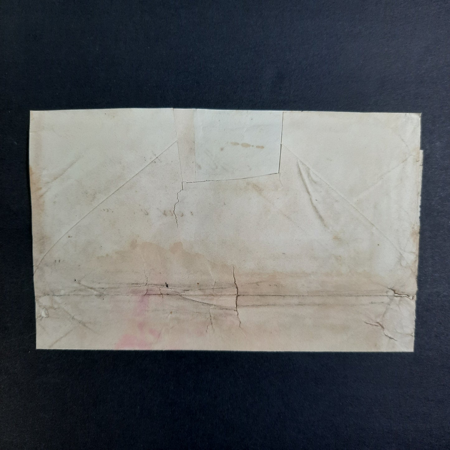 1850s Stampless Folded Envelope “New Orleans, APR 25 La.” Louisiana w black CDS “SHIP 6 CENTS”