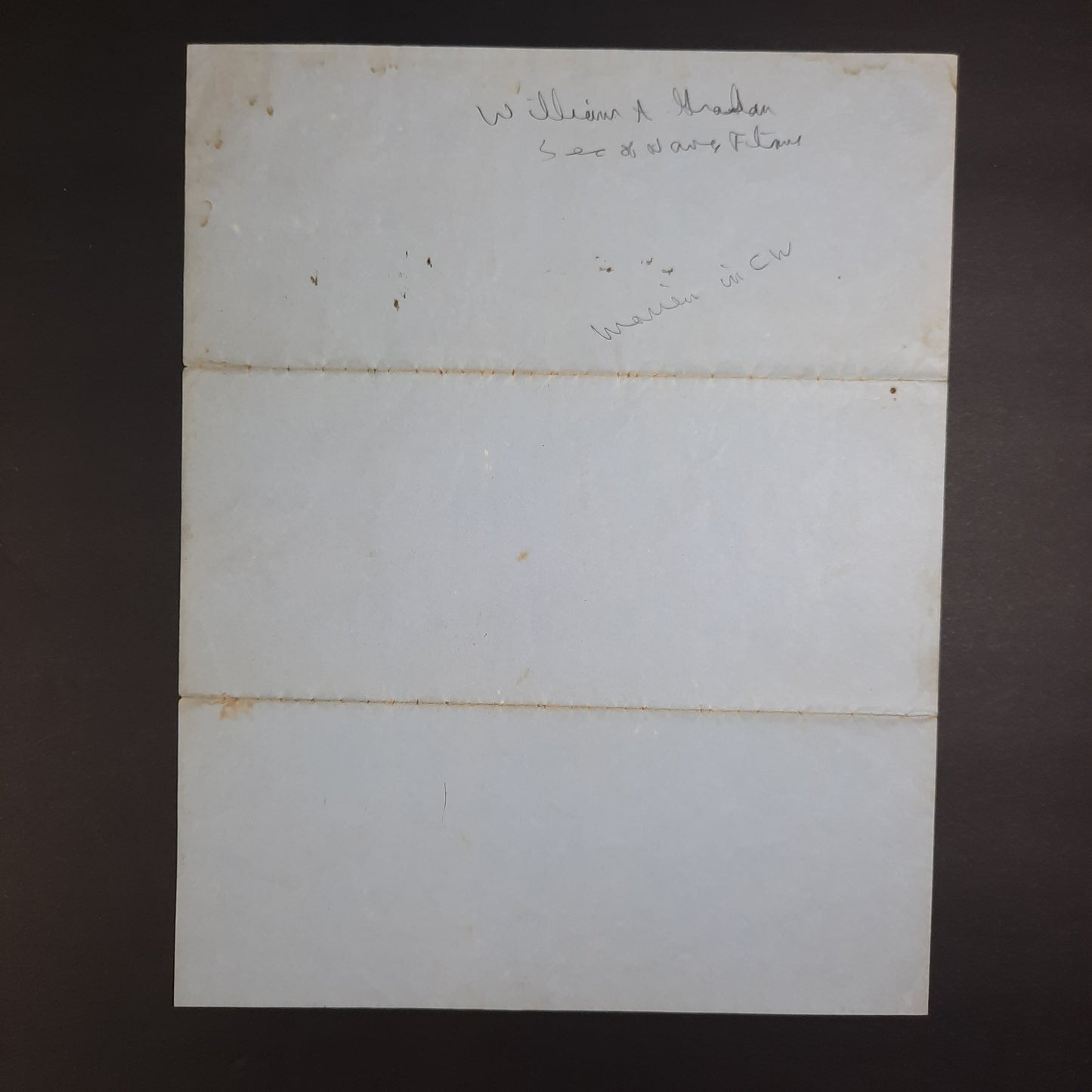 1850 Fitz Henry Warren & Secretary of Navy William Alexander Graham duo-signed letter