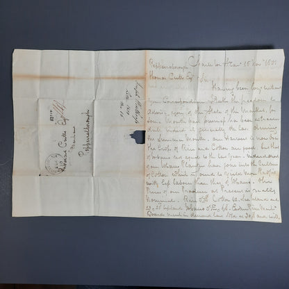 1801 Joseph Winthrop Charleston South Carolina signed letter