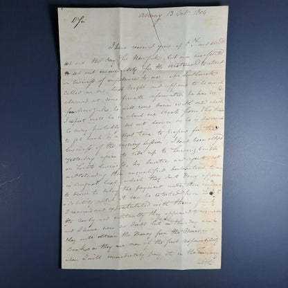 1804 NY Federalist Daniel Hale signed letter ALS