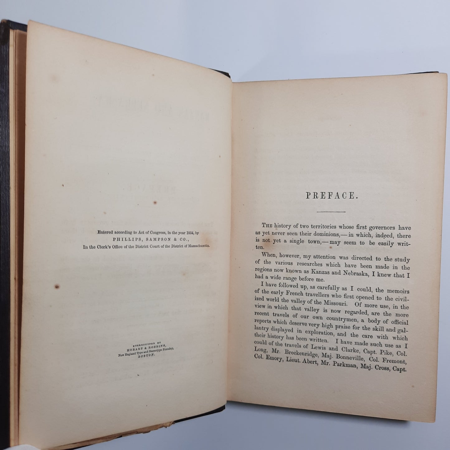 1854 New England Emigrants Account & Guide to Kanzas & Nebraska Territories, Edward Hale, with map, 1st Edition (Kansas)