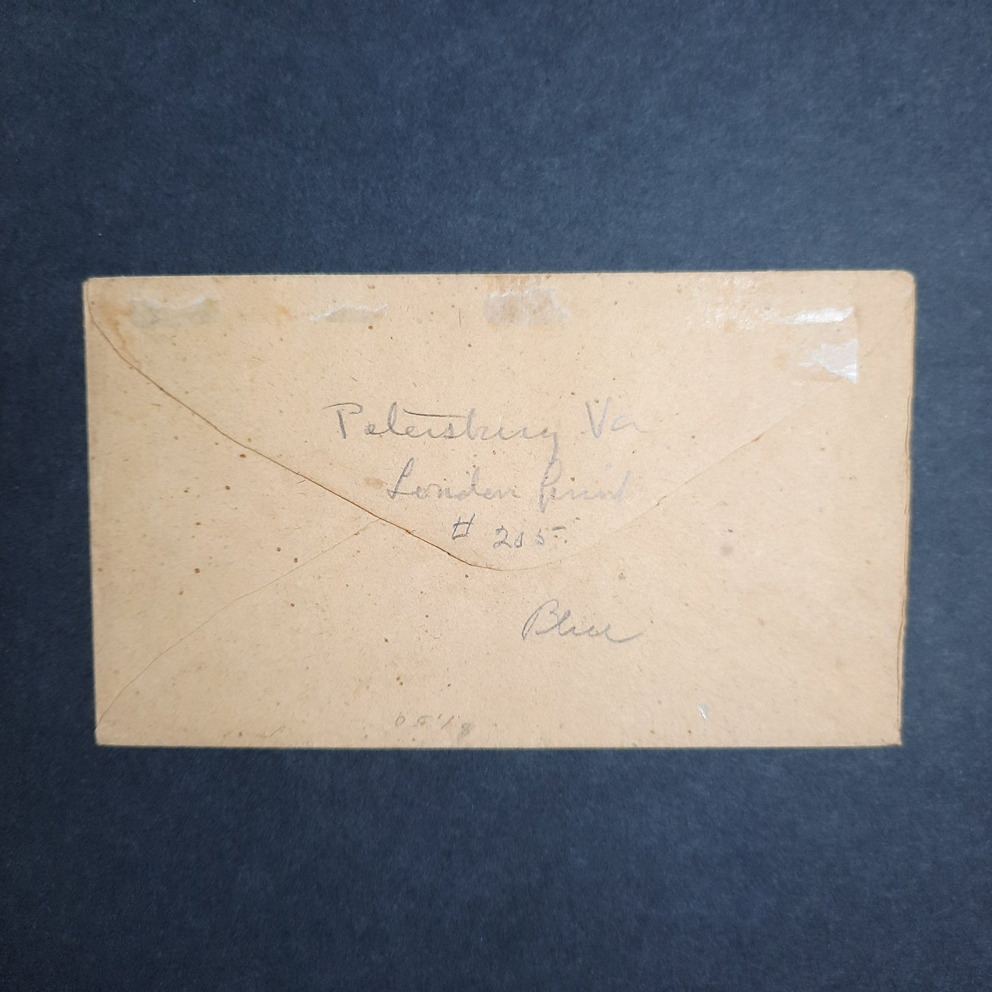 1862- CSA SC#6 Pair blue CDS Petersburg, Virginia to Germanton, Stoke County, North Carolina, Mrs. Laura E. Myers