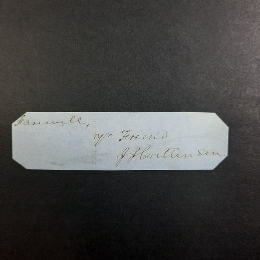 John J. Crittenden cut autograph signed slip, US Attorney General, Senator, Kentucky Governor 1787-1863