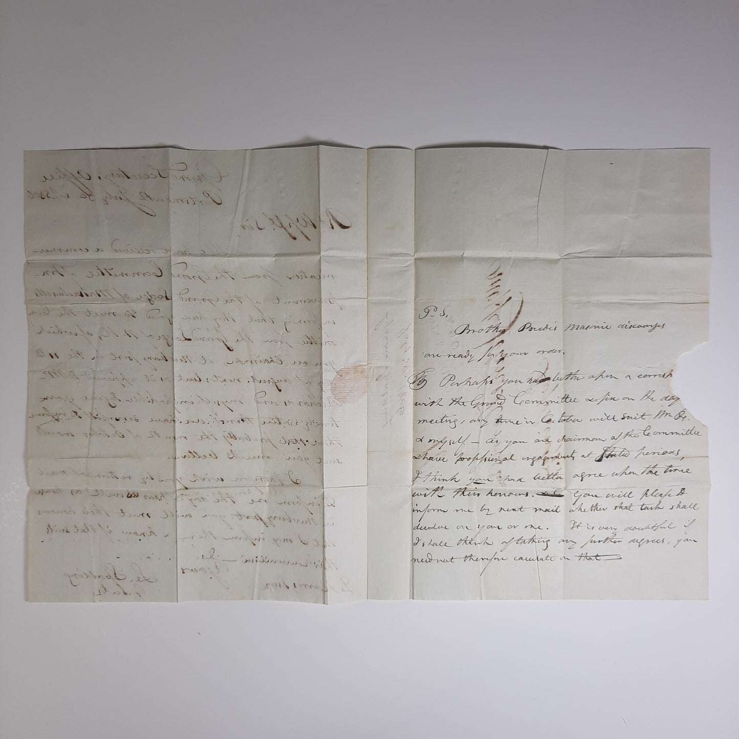 1806 Dr. Lyman Spalding, ALS Autograph Letter Masonic (physician pioneer in vaccinations & pharmacopoeia)